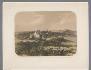 Castillo de Schaesberg Chateau de Schaesberg (título sobre el objeto) Rolduc et ses environs (título de la serie)