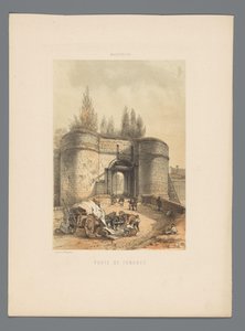Puerta Tongerse en Maastricht Porte de Tongres (título sobre objeto) Monumentos de Maastricht (título de la serie)