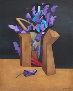 Explosión geométrica morada