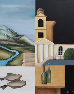 Composición surrealista dividida