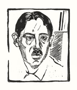 Autorretrato, 1919 de Alexander Vasilyevich Shevchenko