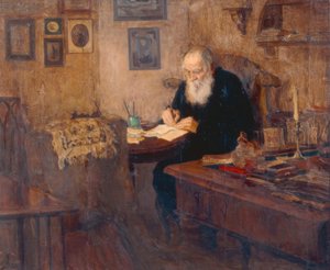Retrato del Escritor Leo N. Tolstoj de Alexander Viktorowitsch Morawow