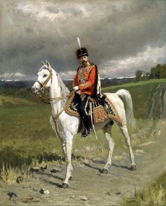 Retrato del Emperador Nicolás II 1868-1918, 1907 de Alexander Vladimirovich Makovsky