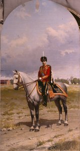 Retrato del Emperador Nicolás II 1868-1918, 1908 de Alexander Vladimirovich Makovsky
