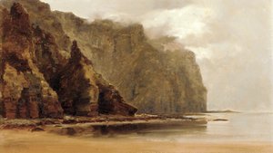 Los acantilados de Minaum, isla de Achill, condado de Connaught, Irlanda de Alexander Williams