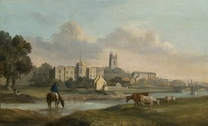 Cardiff desde el oeste (óleo sobre lienzo)
