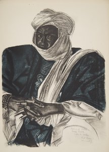 Mohamed Salek, llamado Doud Moura, Sultán del Ouadai (Fort Lamy), de Dessins et Peintures d