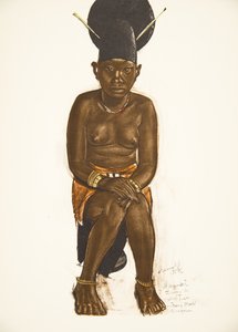 Napudre, mujer de Tuba (Niangara) Haut Ouelle, de Dessins et Peintures d