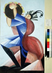 Traje de teatro para la obra "Romeo y Julieta" de William Shakespeare. Gouache de Alexandra Alexandrovna Exter (1882-1949) 1921 Museo Estatal de Arte A. Radishchev, Saratov