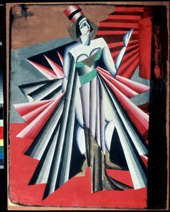 Disfraz de "Personaje de Herodia" para personajes de la obra de Oscar Wilde "Salomé". Gouache de Alexandra Alexandrovna Exter (1882-1949) 1917 State Central A. Museo del Teatro Bakhrushin, Moscú, Rusia