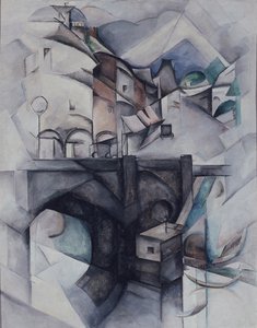 El puente. Sèvres, 1912 de Alexandra Alexandrowna Exter