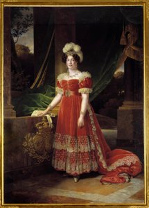 Retrato de la Duquesa de Angulema Marie Therese Charlotte de Francia conocida como Madame Royale (1778-1851) Pintura de Alexandre Francois Caminade (1789-1862) 1827 de Alexandre Francois Caminade