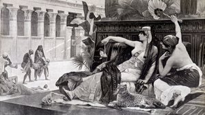 Cleopatra probando venenos en sus súbditos de after Alexandre Cabanel