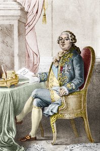 Retrato de Luis XVI (1754-1793), rey de Francia de Alexandre (after) Lacauchie