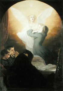 El último beso de la madre, c.1865 de Alexandre Antigna