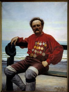 Retrato del salvador Onesime Frebourg (1853-1923) Pintura de Alexander Bertin (? -1930) 1901 Fecamp, Museo de Terranova de Alexandre Bertin