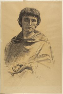 Figura central, estudio para La vida de San Luis, Rey de Francia de Alexandre Cabanel