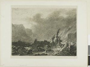 Paisaje alpino de Alexandre Calame