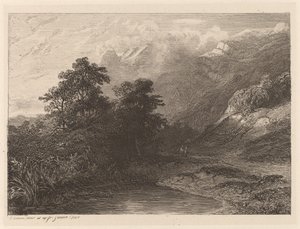 Lago de Montaña de Alexandre Calame