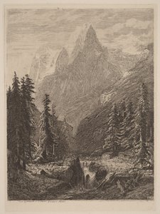 Prado de montaña de Alexandre Calame