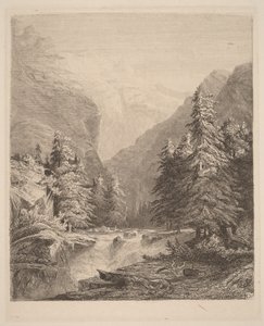 Cascada de montaña de Alexandre Calame