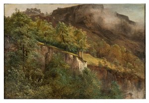 Paisaje montañoso en Valais de Alexandre Calame