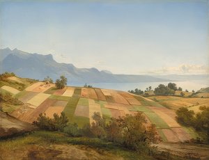 Paisaje suizo. Hacia 1830 de Alexandre Calame