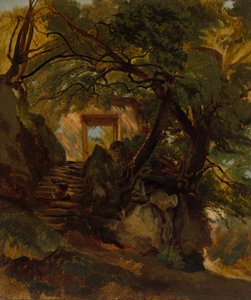 Escalera en el Parque de Villa Chigi di Ariccia de Alexandre Calame