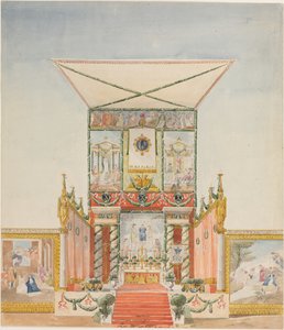 Altar portátil de campo para Carlos X de Alexandre Denis Abel de Pujol