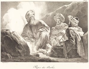 Reposo de los árabes de Alexandre Evariste Fragonard