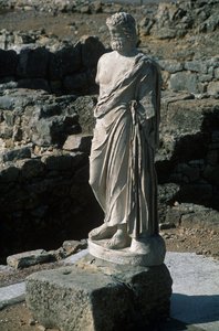 España, Cataluña, La Escala, Ampurias Griega, Estatua de Asclepio de Nicolas Toussaint Charlet