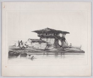 Una casa en Esmirna, 1839 de Alexandre Gabriel Decamps