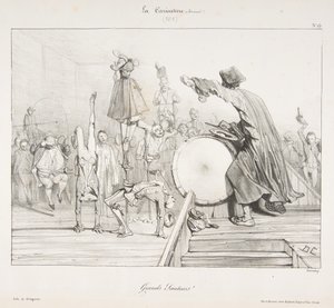Grands Sauteurs!, de La Caricature, 1823-60 de Alexandre Gabriel Decamps