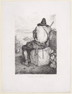 Cuidador de cerdos, 1843 de Alexandre Gabriel Decamps