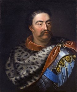 ""Retrato de Jean III Sobieski (1629-1696) roi de Pologne"" 17eme siecle - Retrato de Juan III Sobieski (1629-1696), Rey de Polonia y Gran Duque de Lituania - Tricius, Jan (ca 1620-ca 1692) - C. 1680 - Óleo sobre lienzo - 75x62 cm - Museo del Palacio de Wi