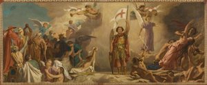 Boceto para la iglesia de Saint-Germain-des-Prés : El Juicio Final, hacia 1872 (óleo) de Alexandre Jean Baptiste Hesse