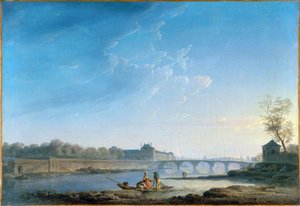 El muelle de las Tullerías y el Puente Real, hacia 1780 (óleo sobre lienzo)
