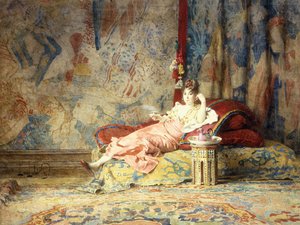 Belleza del Harén, 1876 de Alexandre Louis Leloir