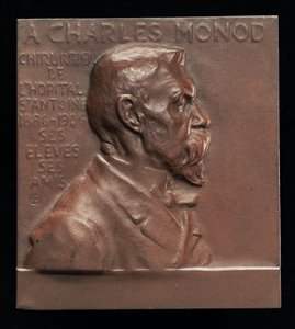 Alexandre-Charles Monod, 1843-1921, Cirujano [anverso], c. 1906 de Alexandre Louis Marie Charpentier