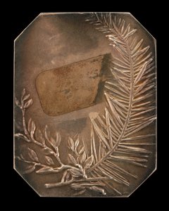 Ramas entrelazadas de laurel y siempreverde [reverso] de Alexandre Louis Marie Charpentier