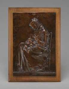 Maternidad, o Mujer Joven Amamantando a un Niño, modelo 1882 de Alexandre Louis Marie Charpentier