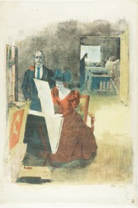 Portada de la carpeta, Los pintores-litógrafos (Les Peintres Lithographes) de Alexandre Lunois