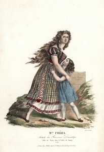 Bailarina Miss Marie Cheza como Jenny en el ballet-pantomima Jenny de Jean-Louis Aumer, Panorama Dramatique de Alexandre Marie Colin