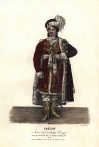 Jean Audeville Fresnoy como Menzicoff en La Familia de Menzicoff por J-J-M Duperche, Ambigu Comique de Alexandre Marie Colin