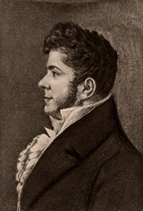 Retrato de Stendhal novelista francés (litografía) de Alexandre Marie Longuet
