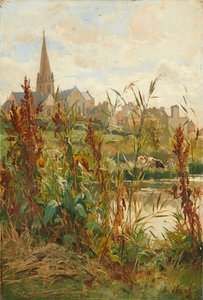 Iglesia junto al río de Alexandre Nozal