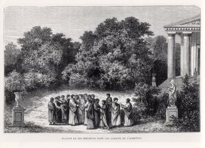 Platón y sus Discípulos en el Jardín de la Academia, de 