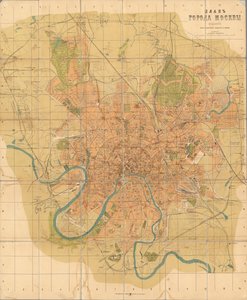 Plano de Moscú de Alexei Alexeevich Ilyin