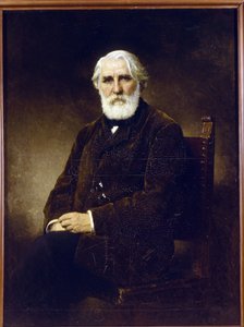 Ivan Tourgueniev - Retrato del autor Ivan S. Turgenev (1818-1883) - Peinture de Alexei Alexeyevich Harlamov (1840-1922) - 1875 - Óleo sobre lienzo - 144x108 - Museo Estatal Ruso, San Petersburgo de Alexei Alexevich Harlamoff