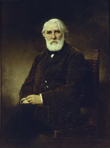 Retrato del autor Iván S. Turguénev 1818-1883, 1875 de Alexei Alexeyevich Harlamov